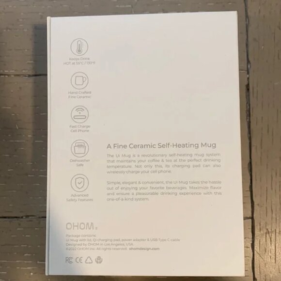 OHOM UI SELF-HEATING MUG WARMER | CHARGING SET - Picture 4 of 8